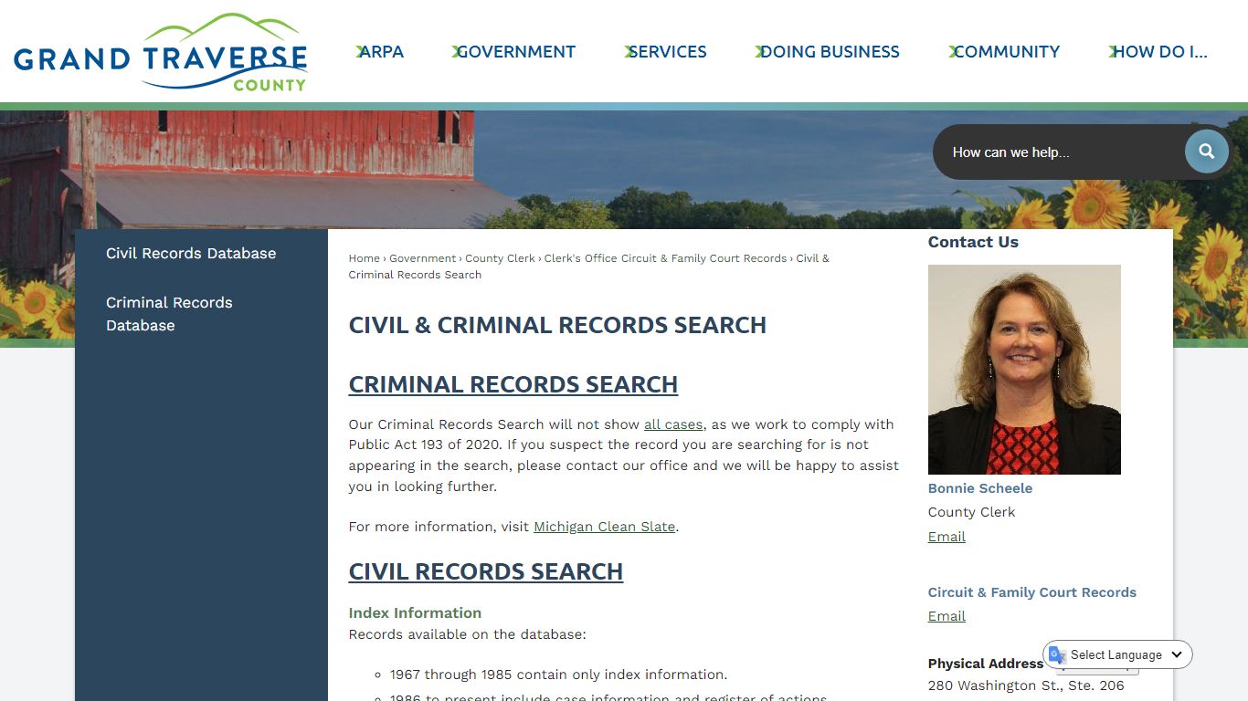 Civil & Criminal Records Search | Grand Traverse County, MI