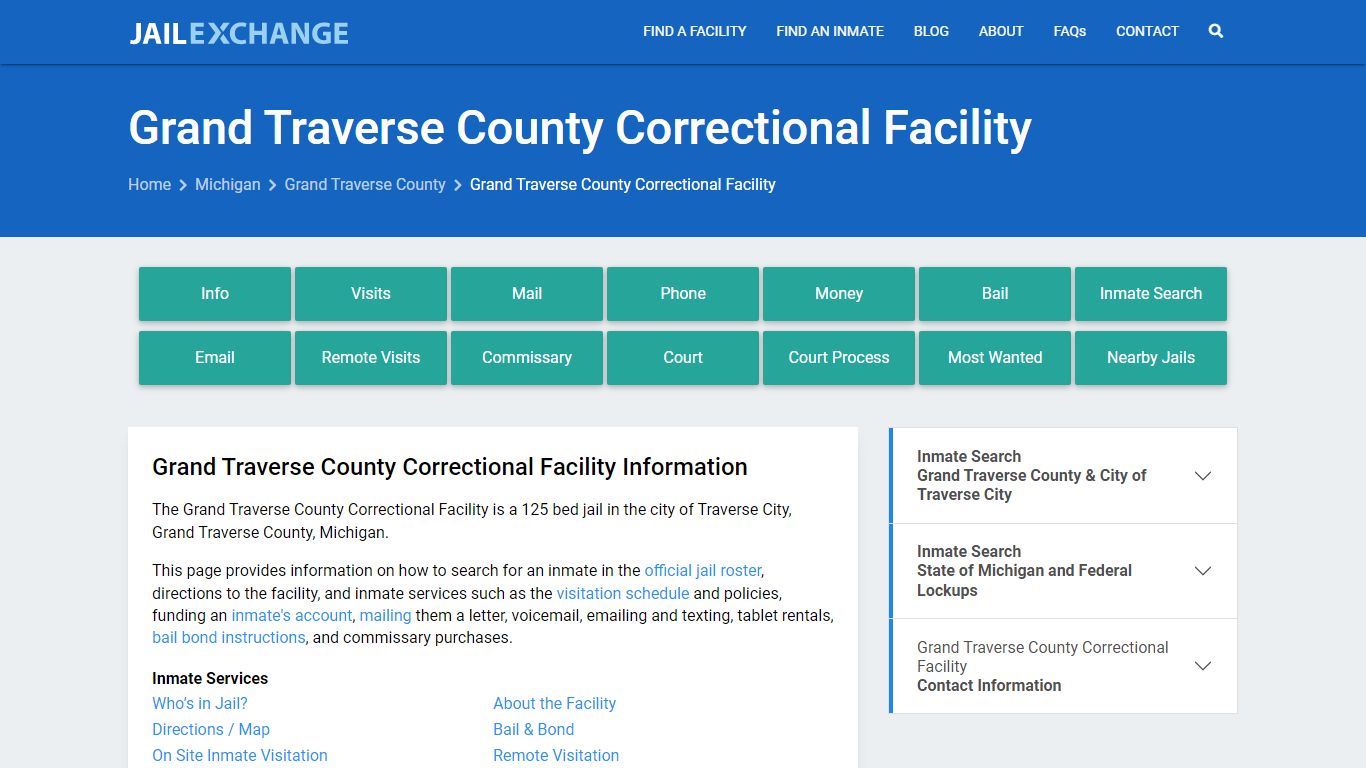 Grand Traverse County Correctional Facility - Jail Exchange